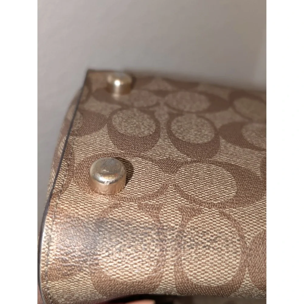 Coach Avary Tote Signature Canvas Leather Tote F48630